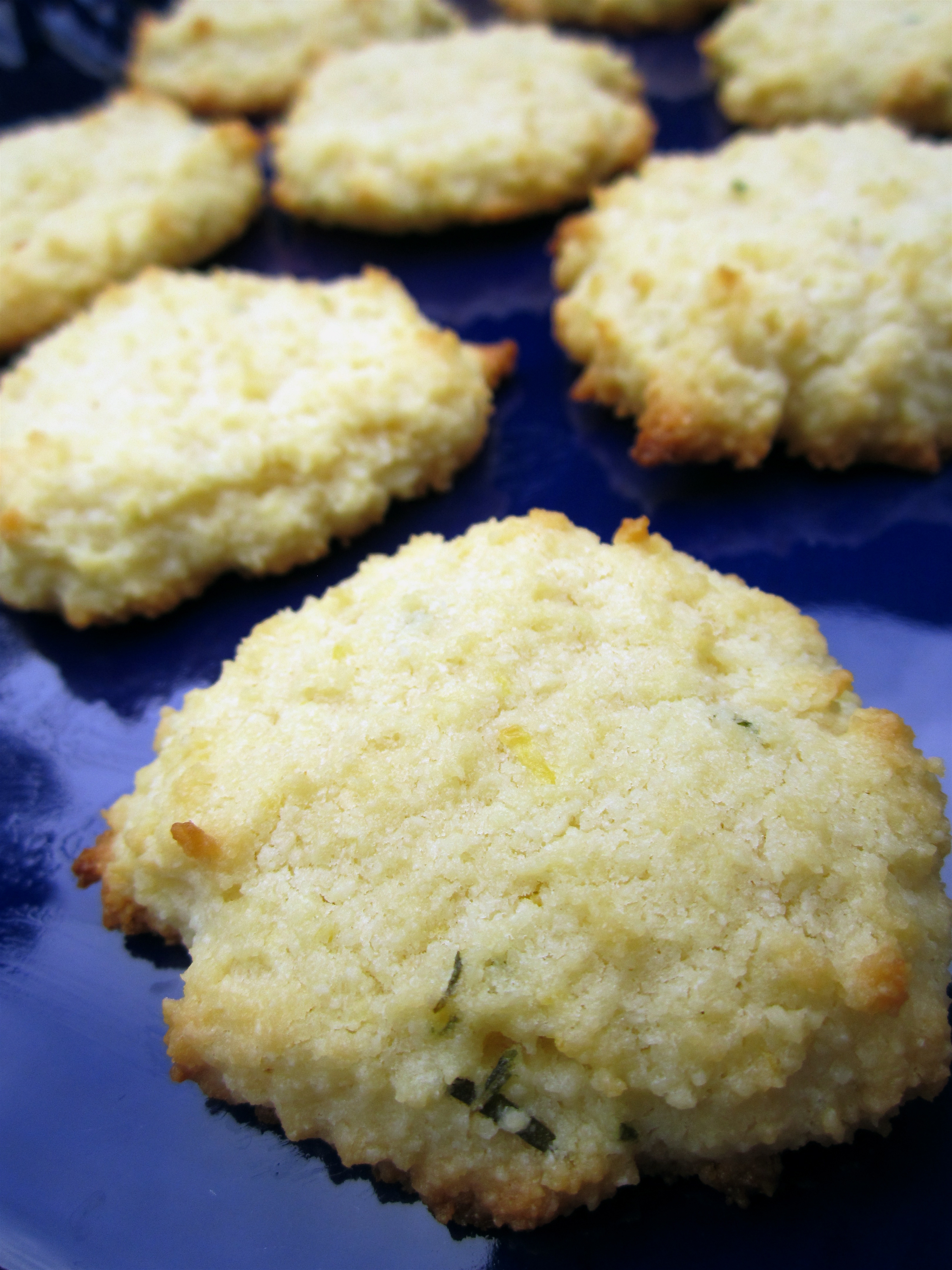 Lemon Rosemary Cookies (Sugar Free, Low Carbohydrate, Grain Free)