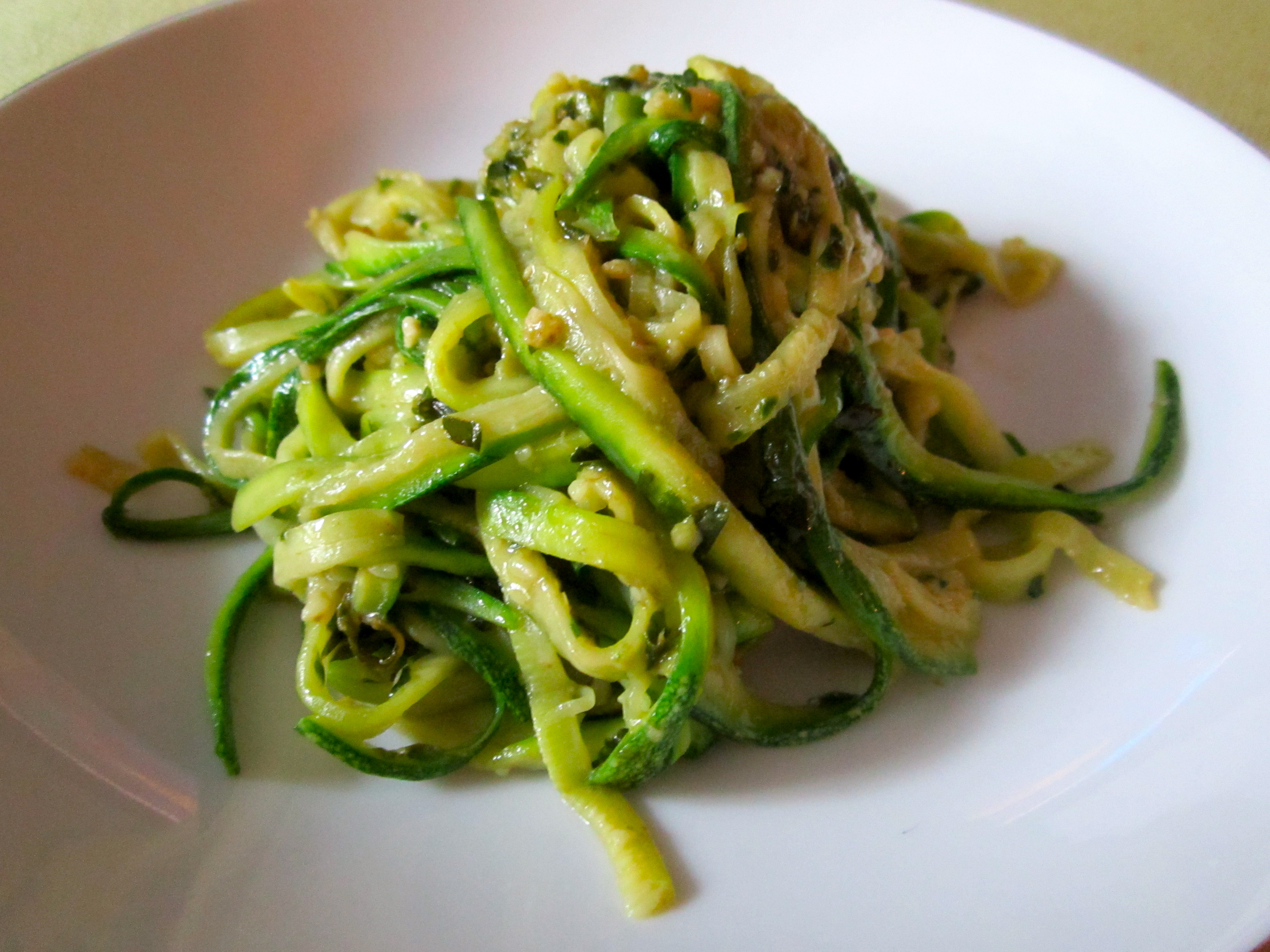 Summer Squash Pasta with Pesto